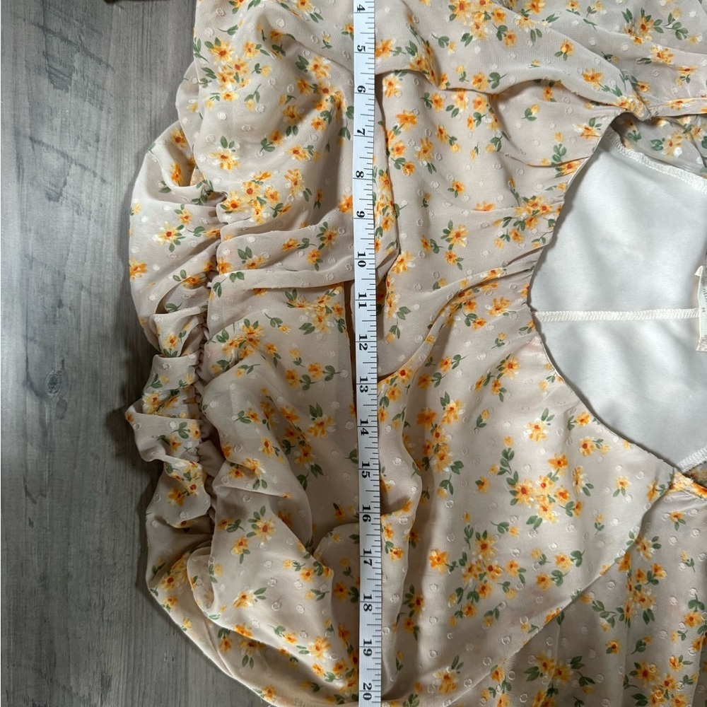 Altar'd State Yellow Floral Top - Picture 6 of 7